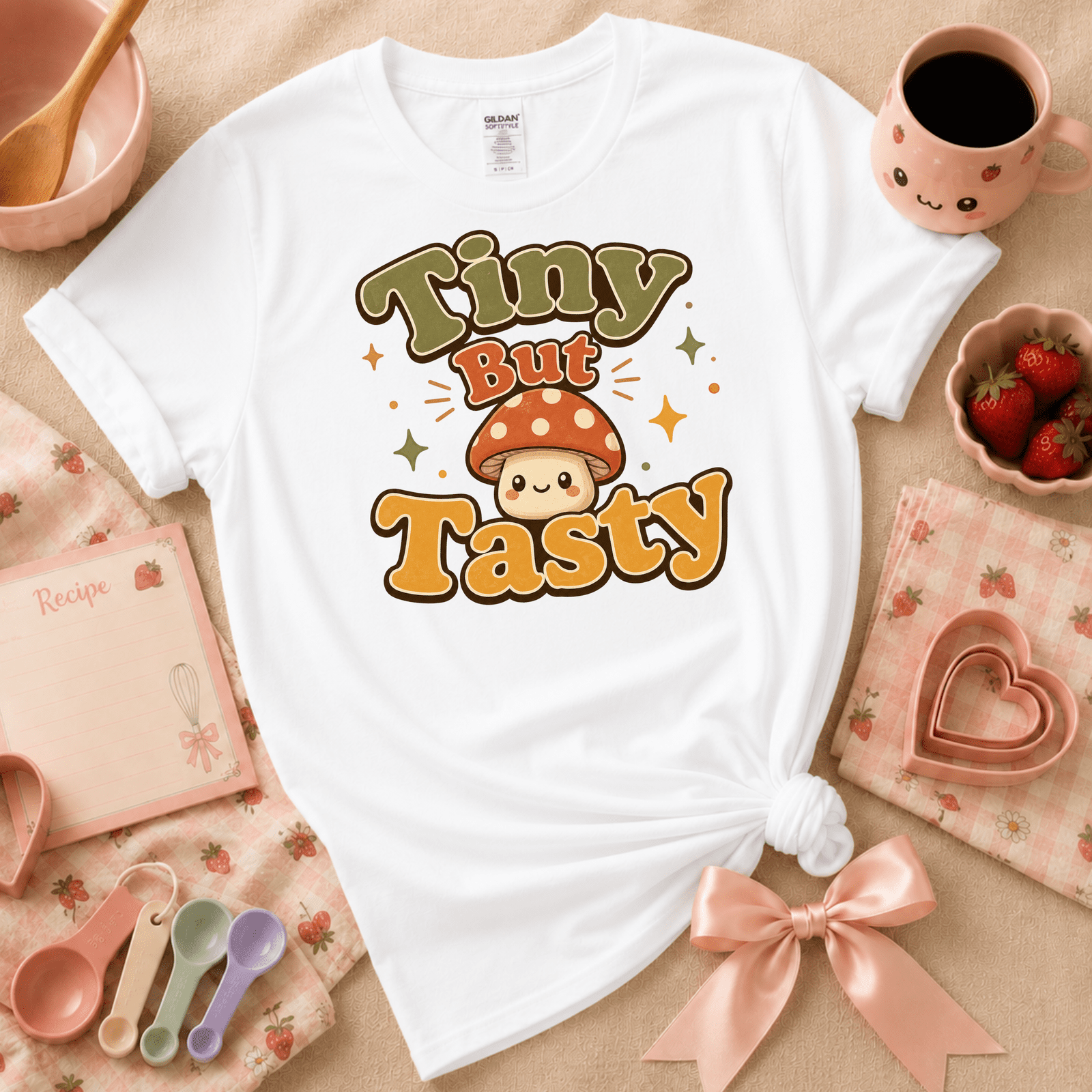 Tiny But Tasty | Cute Food Graphic T-Shirt
