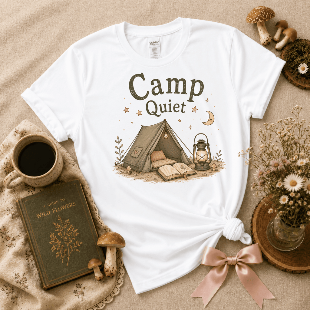 Camp Quiet | Cottagecore Graphic T-Shirt