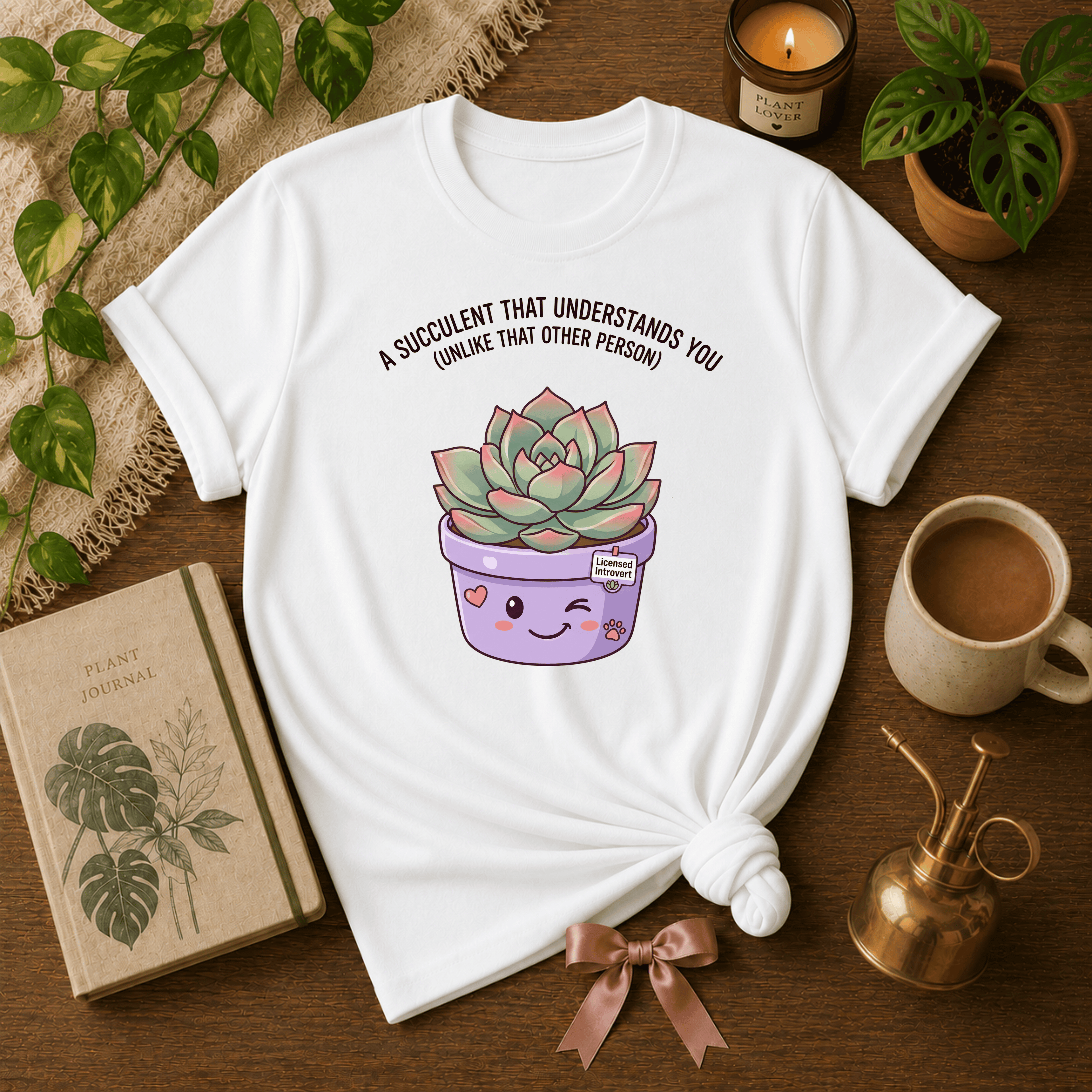 Succulent That Understands You | Plant Lover Graphic T-Shirt