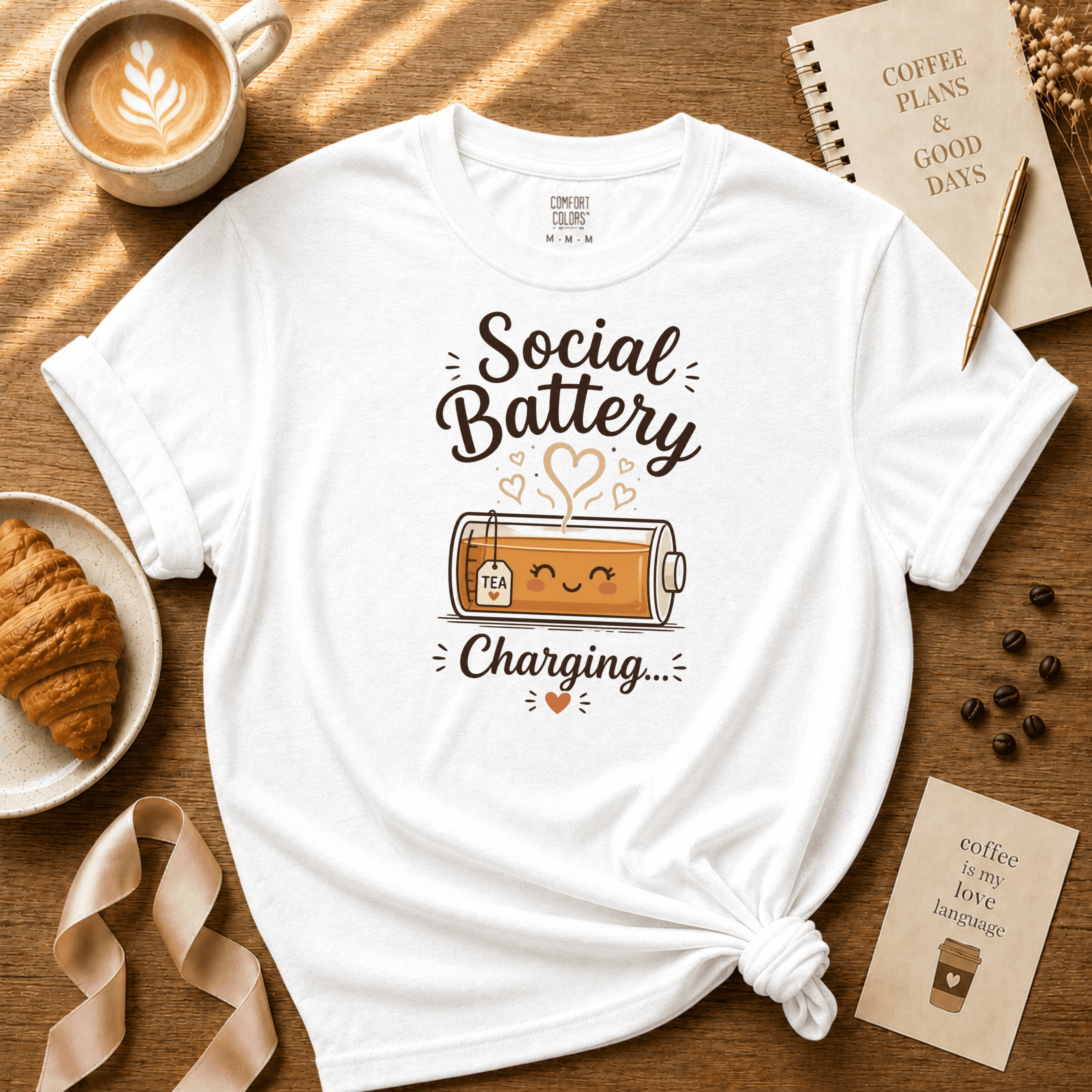 Tea Battery | Tea Lover Graphic T-Shirt