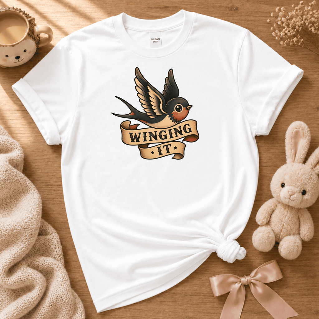 Winging It | Cute Animal Graphic T-Shirt