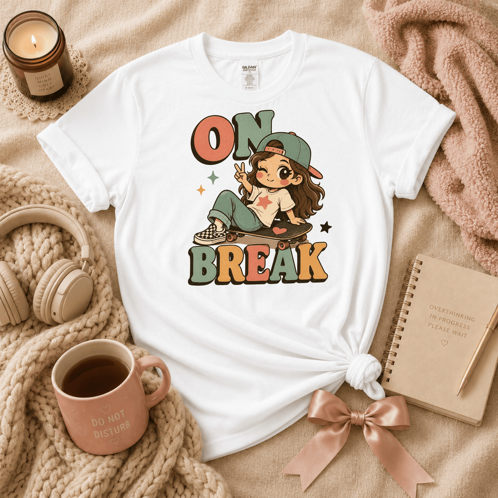 On Break | Funny Introvert Graphic T-Shirt
