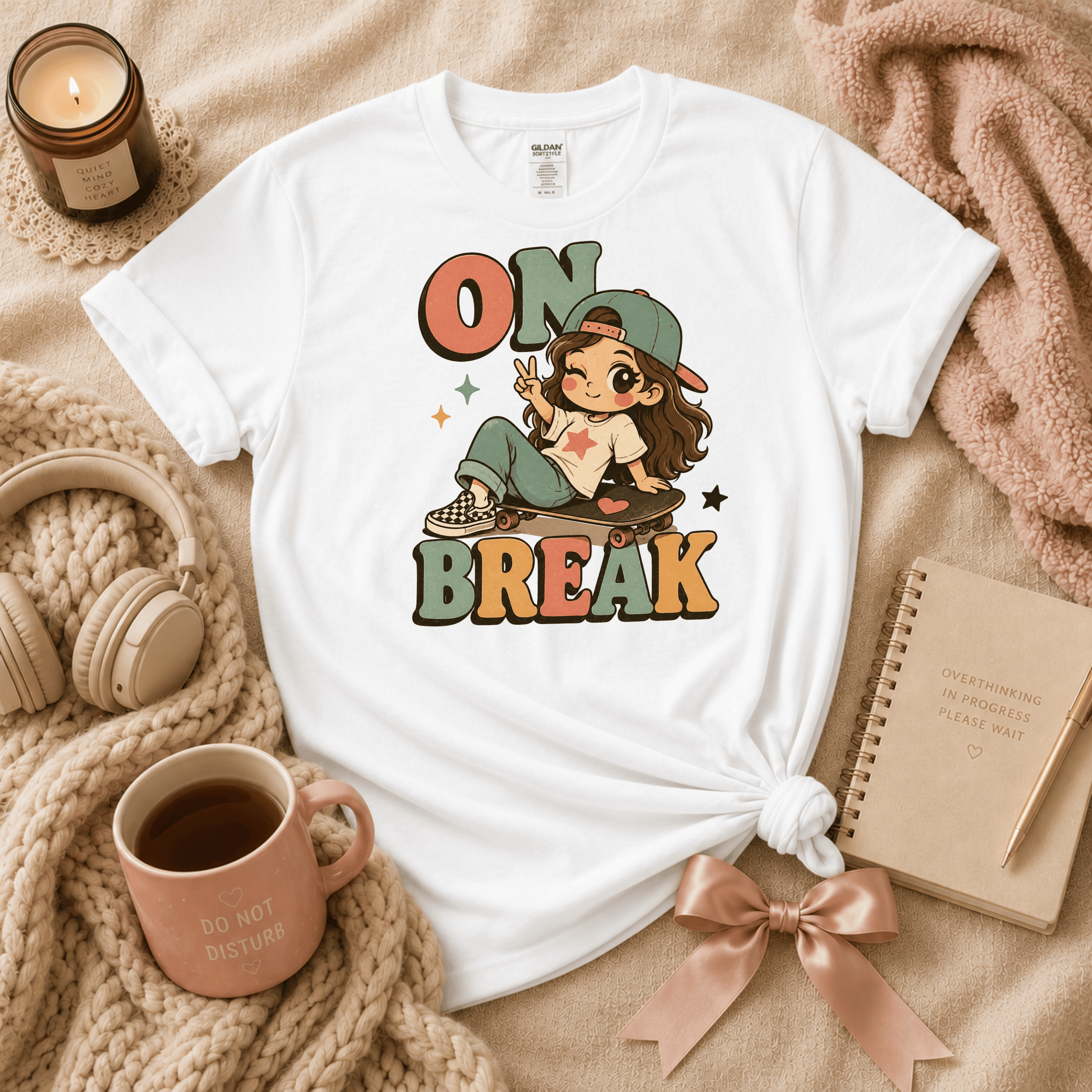 On Break | Funny Introvert Graphic T-Shirt