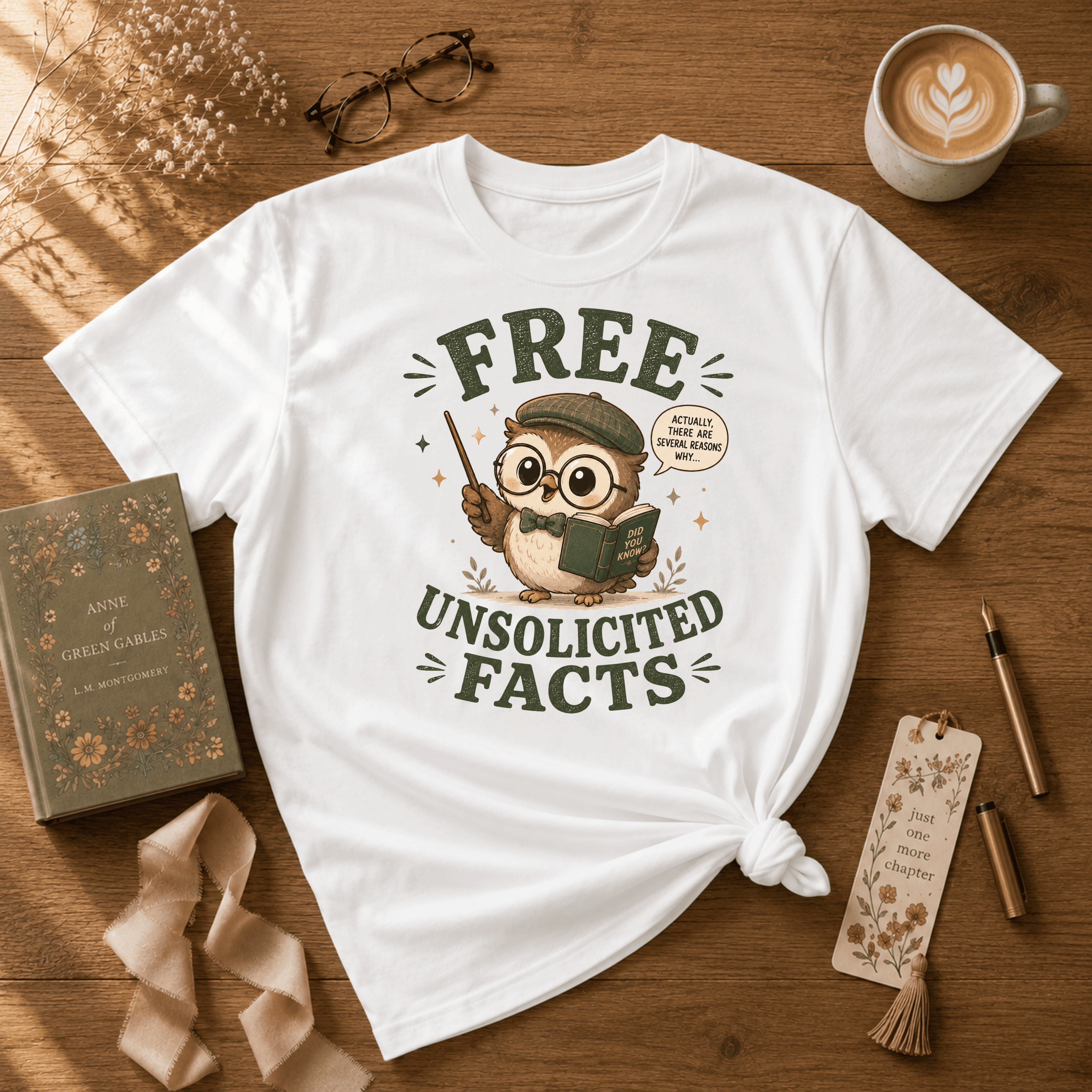 Unsolicited Facts | Book Lover Graphic T-Shirt