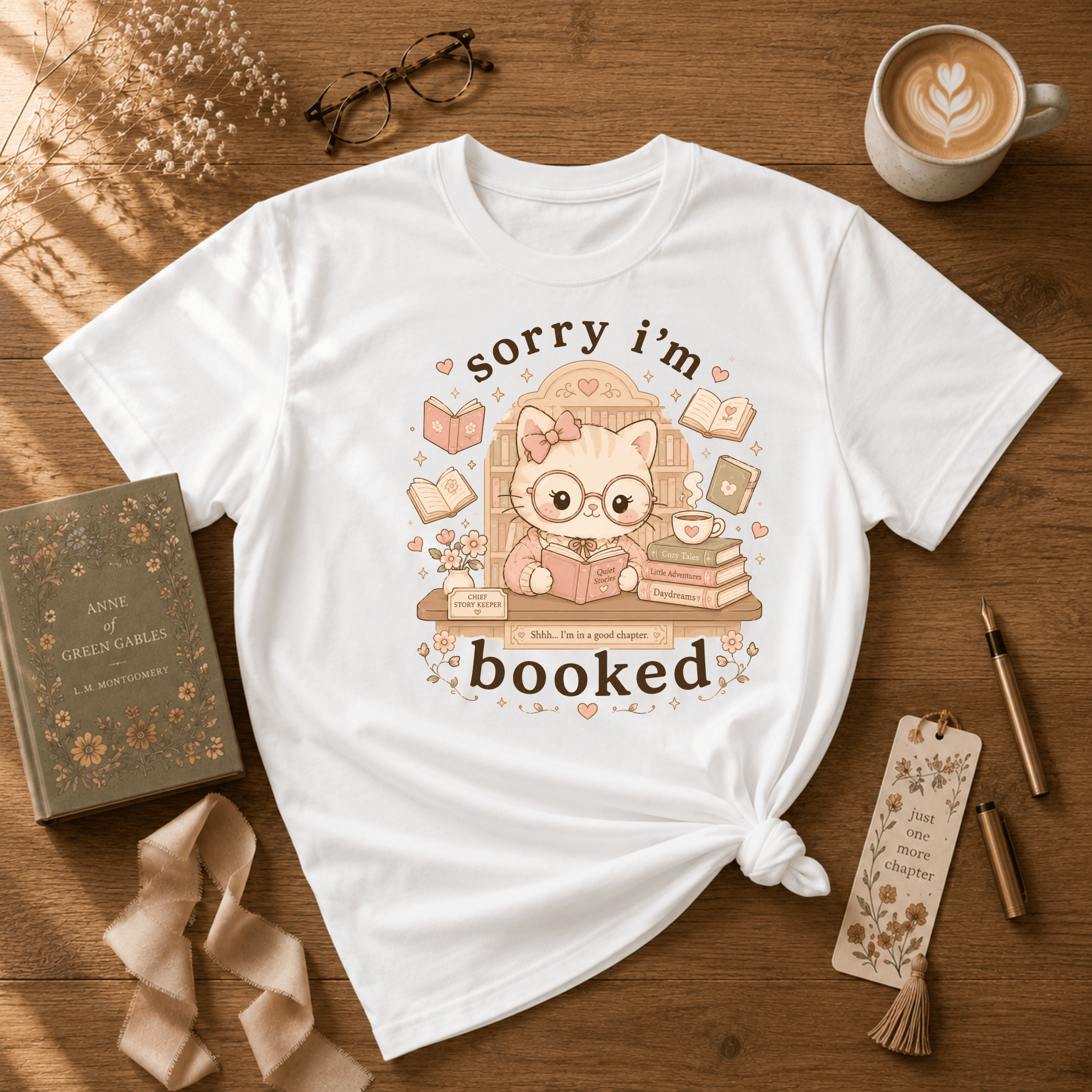 Sorry I'm Booked | Book Lover Graphic T-Shirt