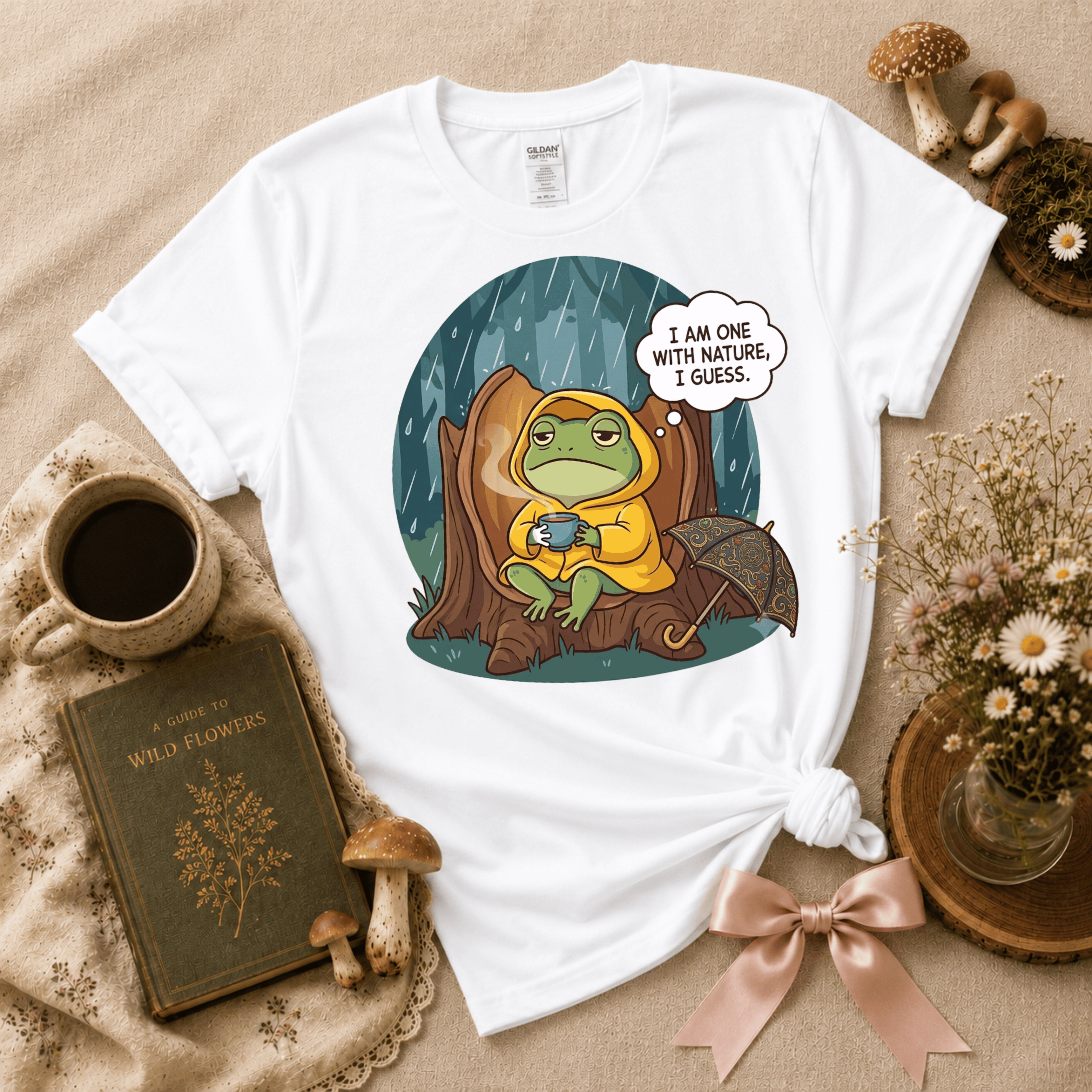 I Am One With Nature | Cottagecore Graphic T-Shirt