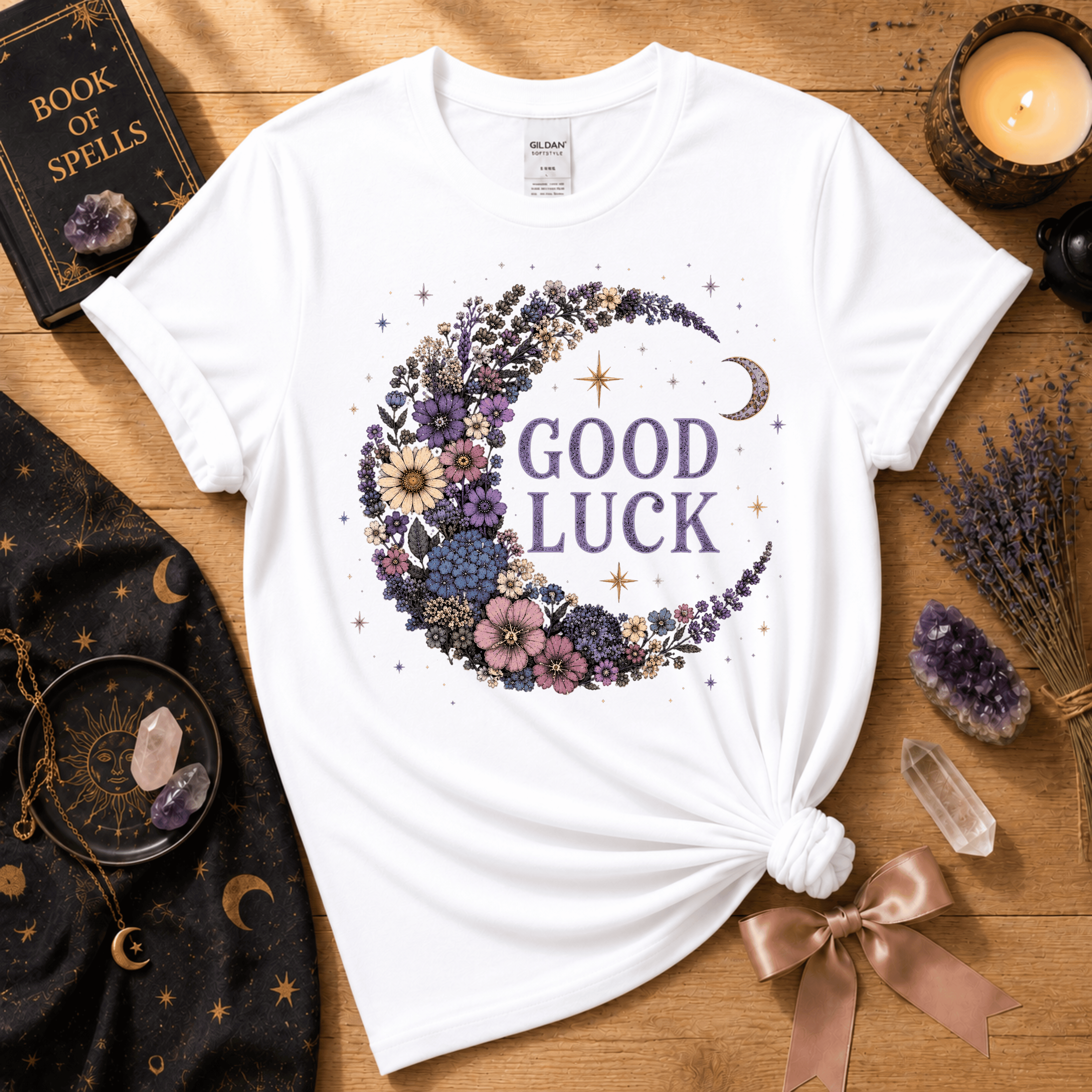 Good Luck Lavender | Celestial Graphic T-Shirt