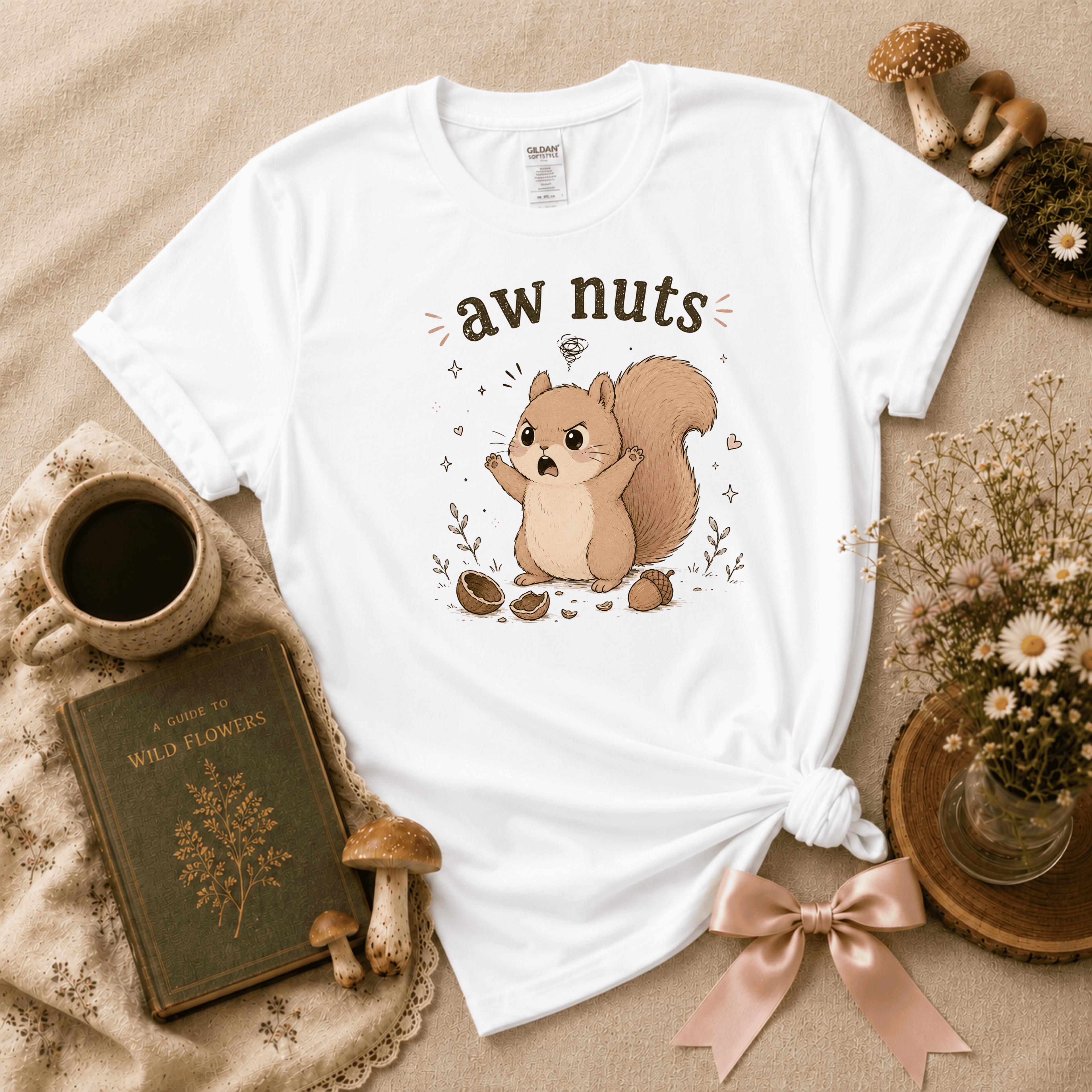 Aw Nuts | Cottagecore Graphic T-Shirt