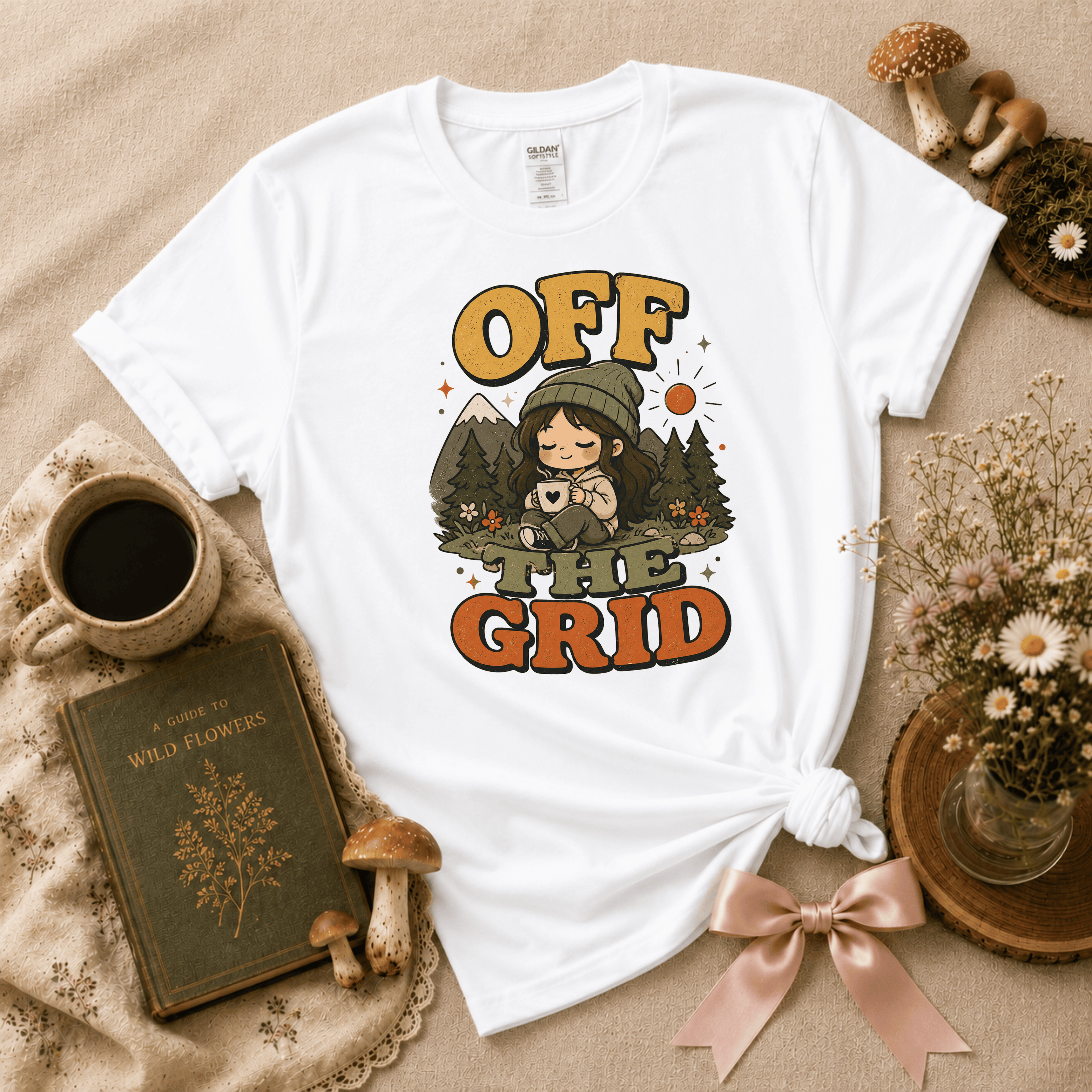 Off The Grid | Cottagecore Graphic T-Shirt
