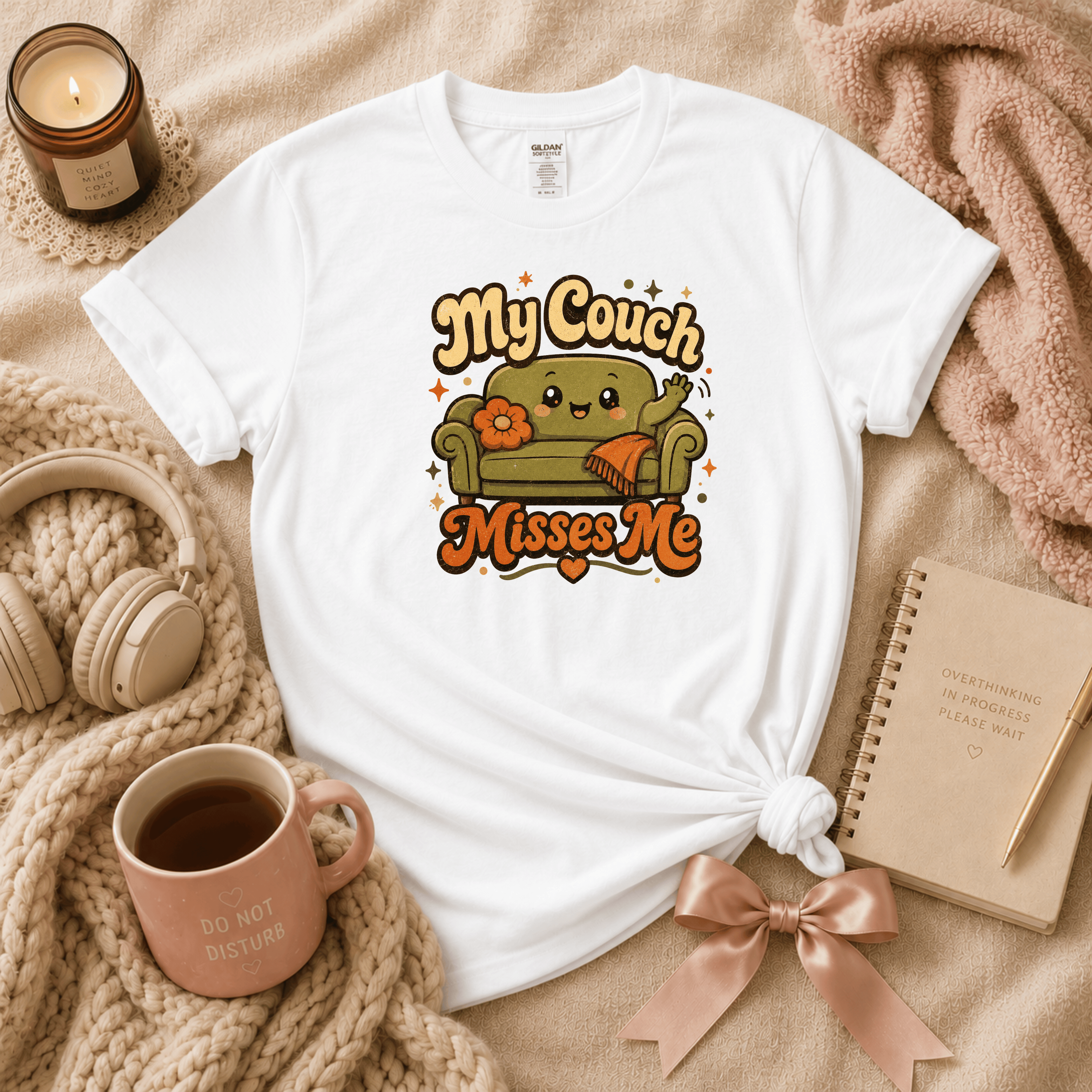 My Couch Misses Me | Funny Introvert Graphic T-Shirt