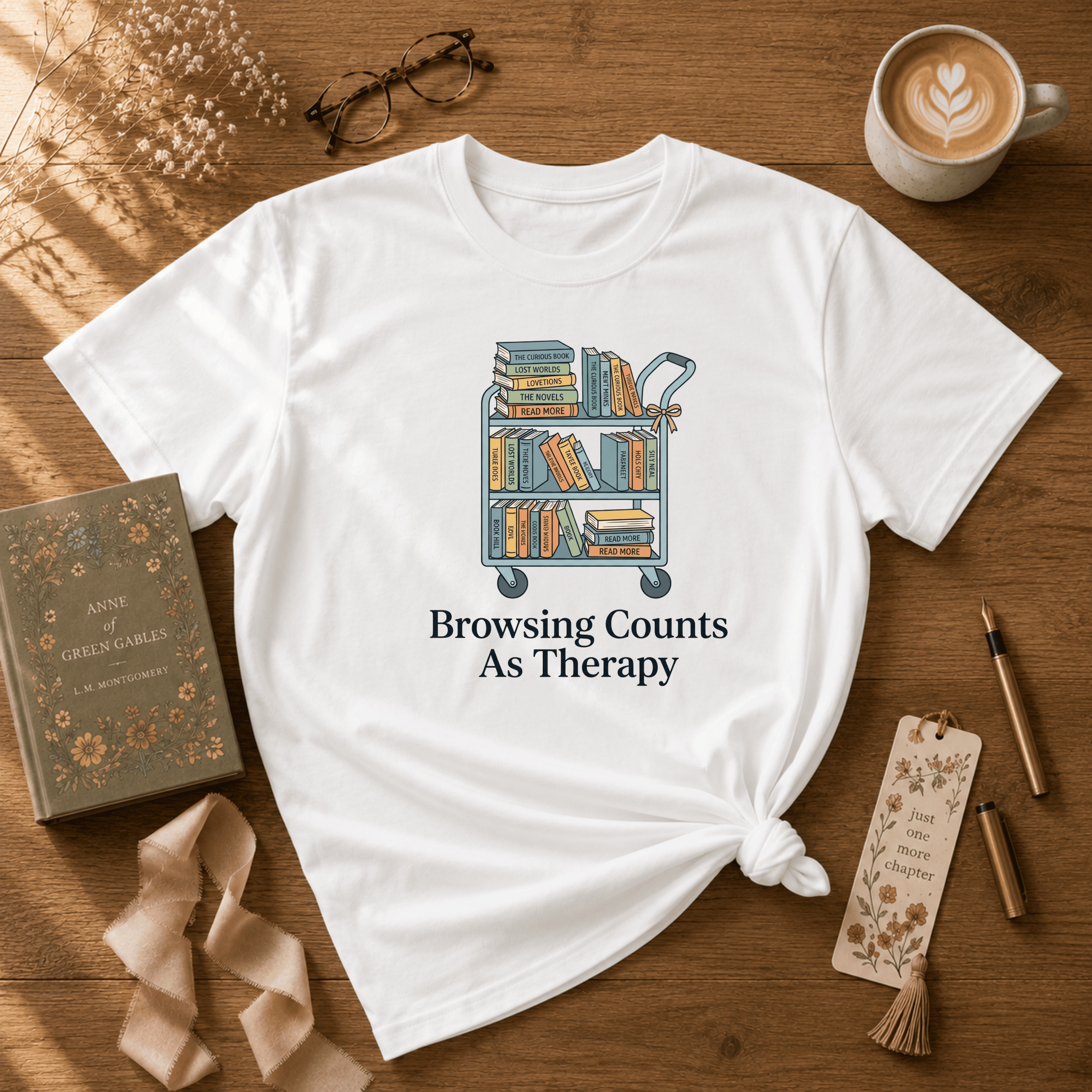 Browsing Counts | Book Lover Graphic T-Shirt