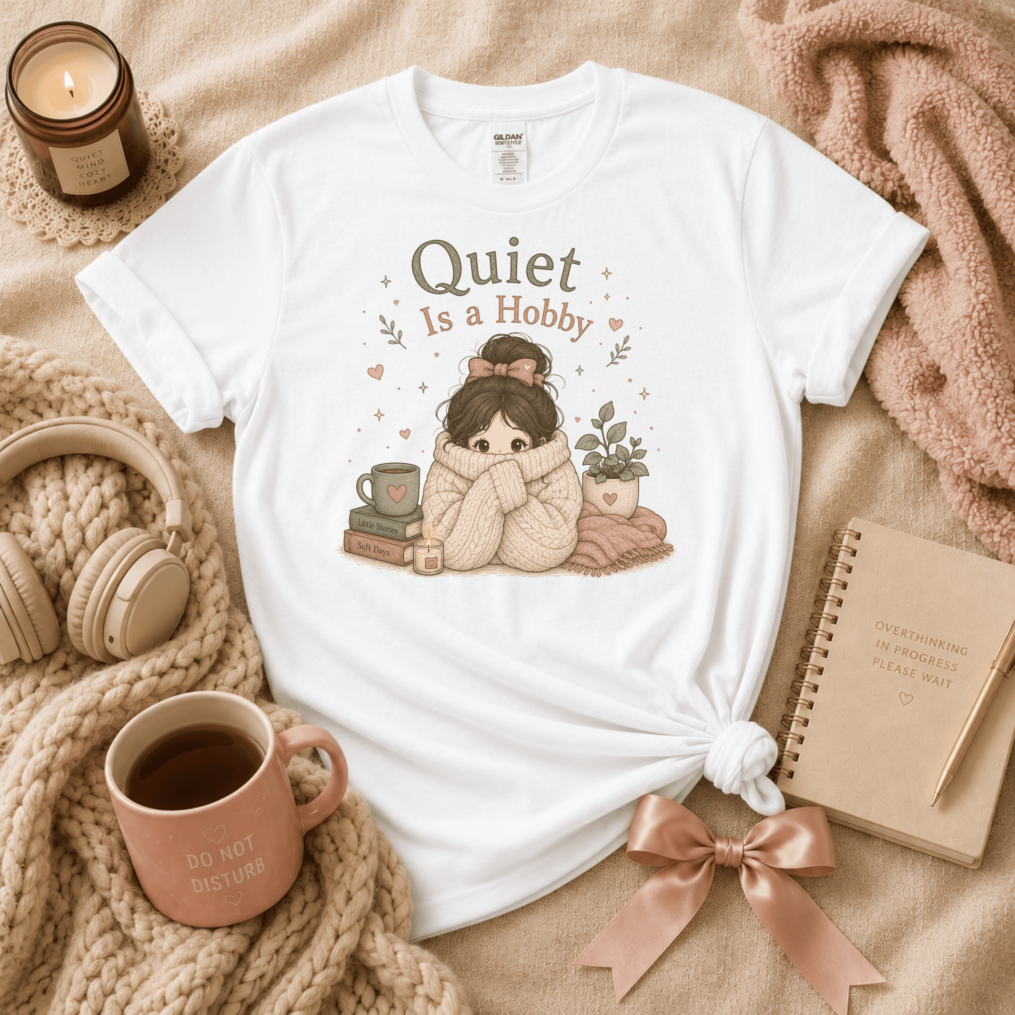 Quiet Is A Hobby | Funny Introvert Graphic T-Shirt