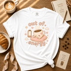 Out Of Energy | Funny Introvert Graphic T-Shirt