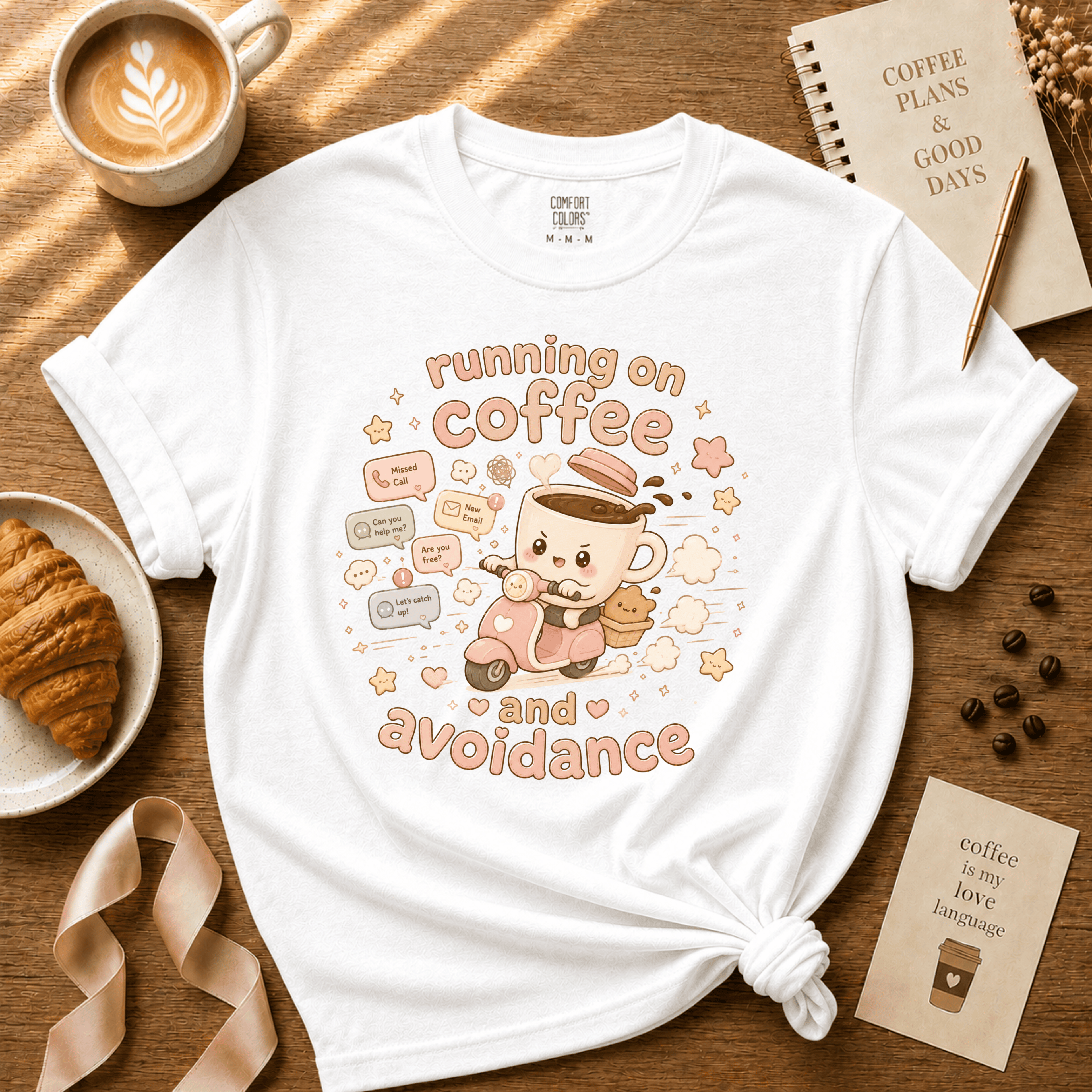 Coffee And Avoidance | Coffee Lover Graphic T-Shirt