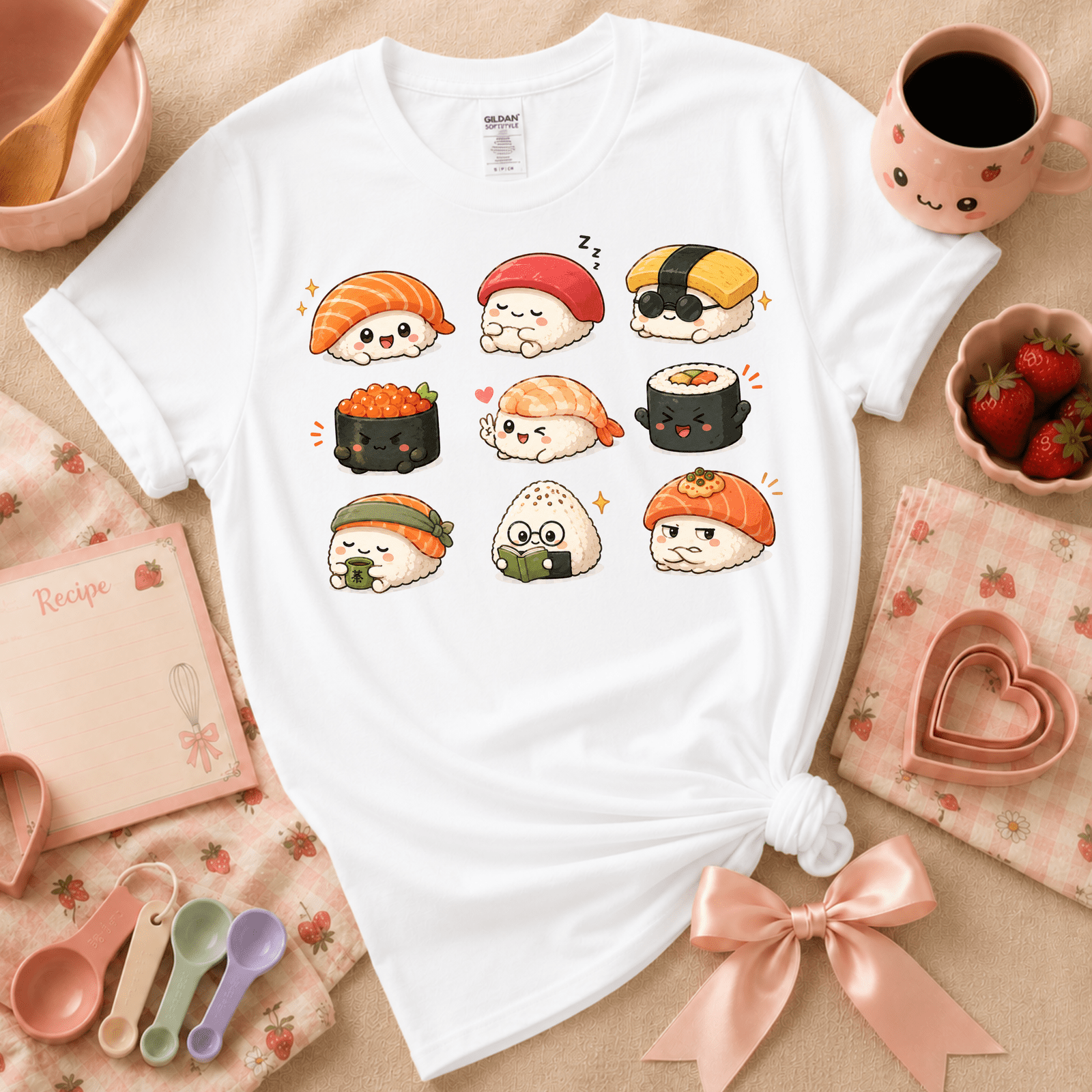 Sushi | Cute Food Graphic T-Shirt
