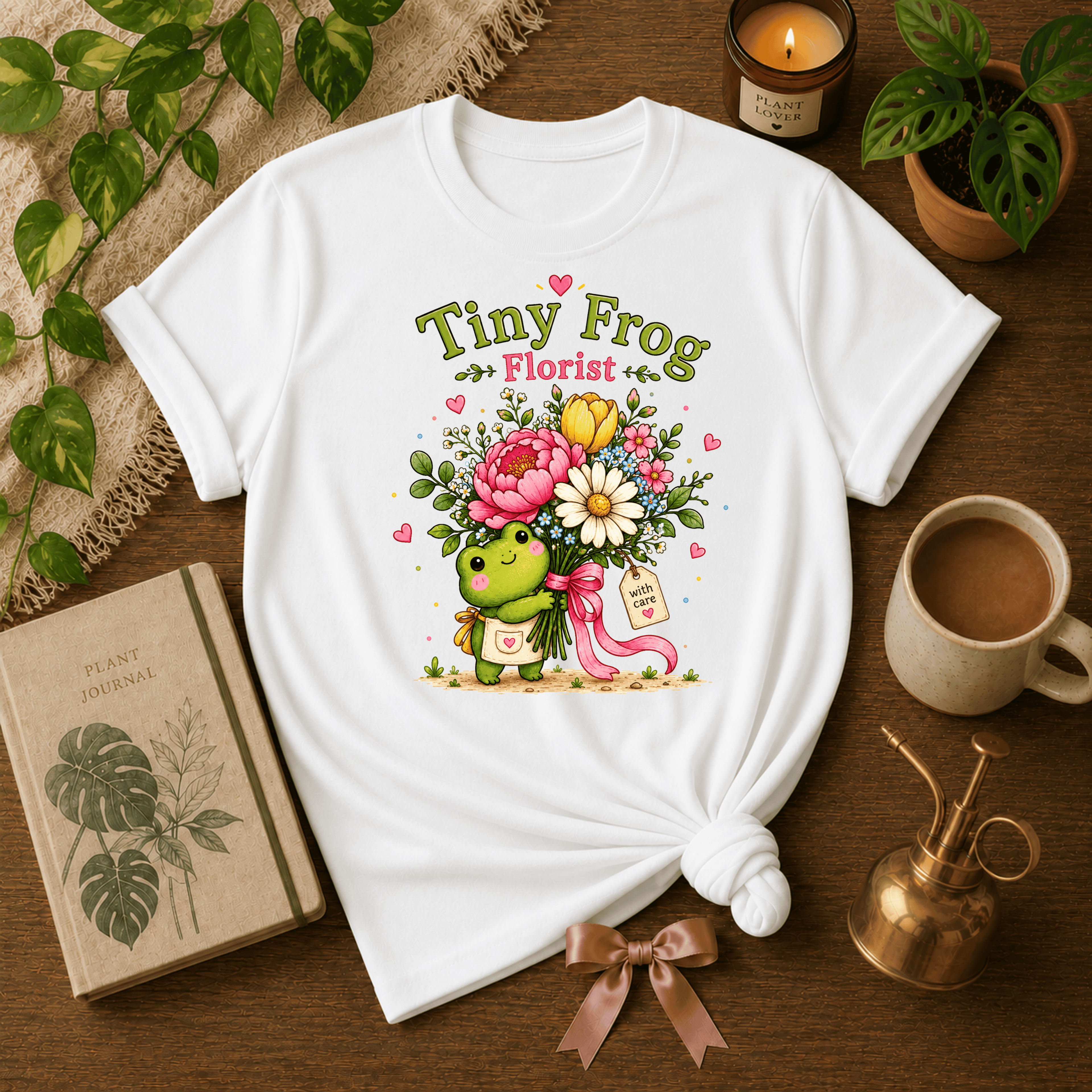 The Tiny Florist | Plant Lover Graphic T-Shirt
