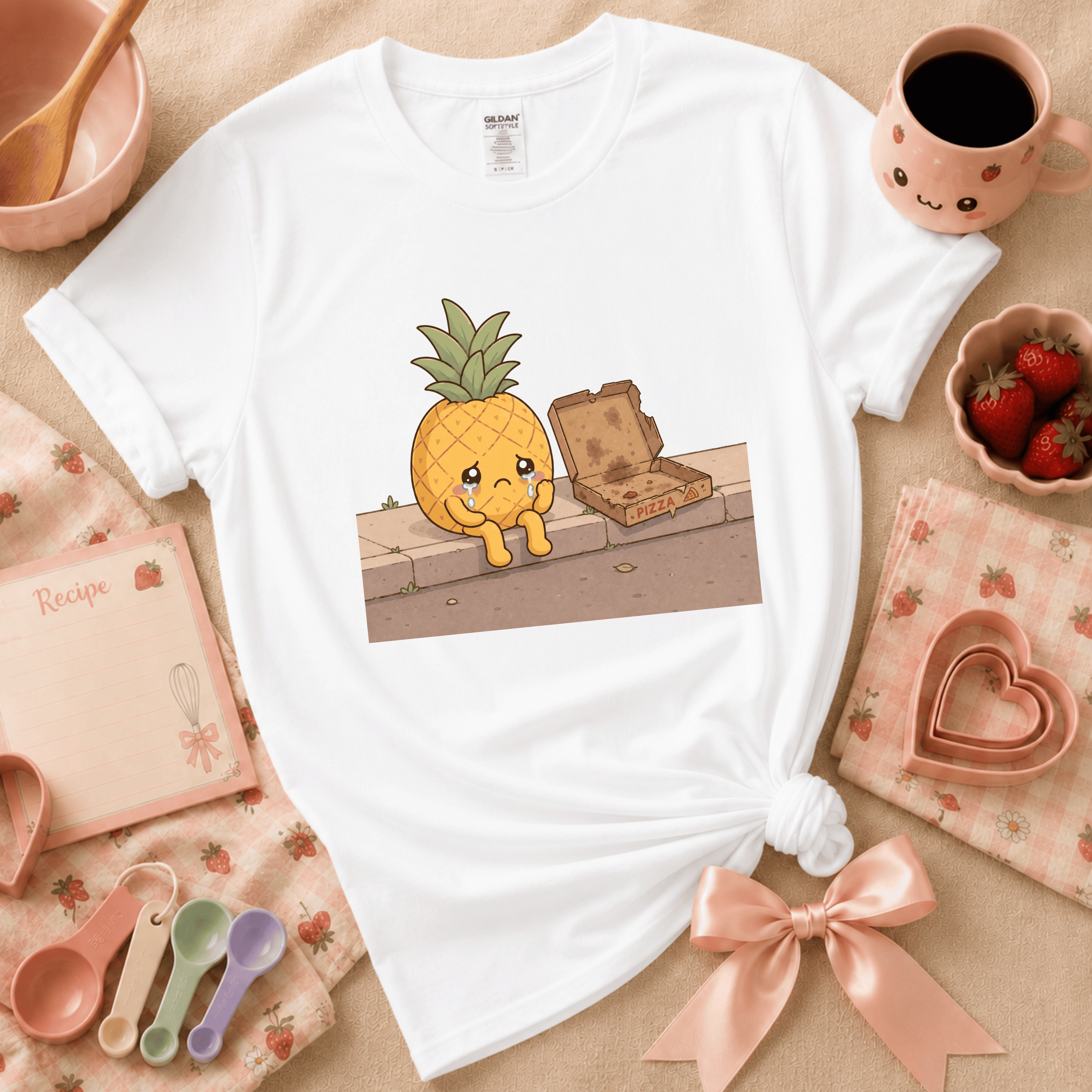 Pineapple Pizza | Cute Food Graphic T-Shirt